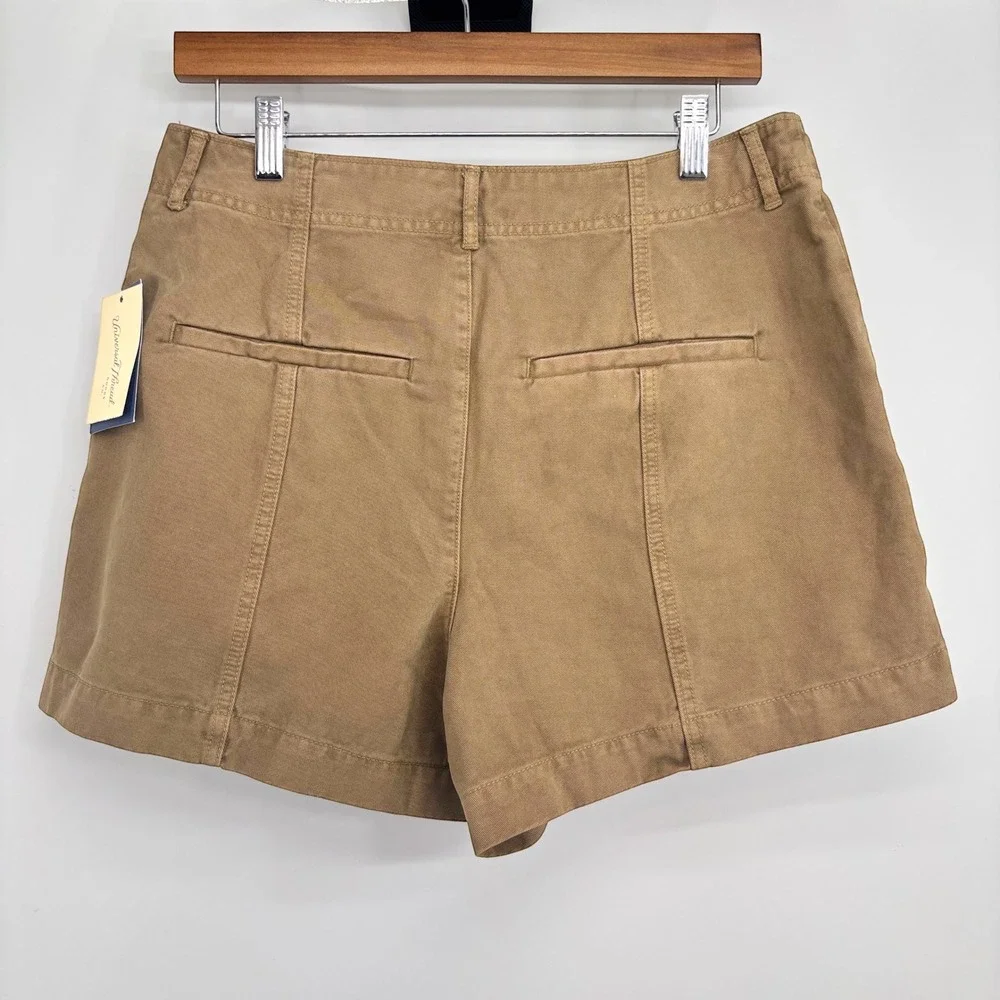Universal Thread Womens High Rise Khaki Utility Chino‎ Shorts Tan Size 10 NWT